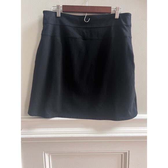 Athleta Ponte Black Skirt - Size 12 - Picture 3 of 5